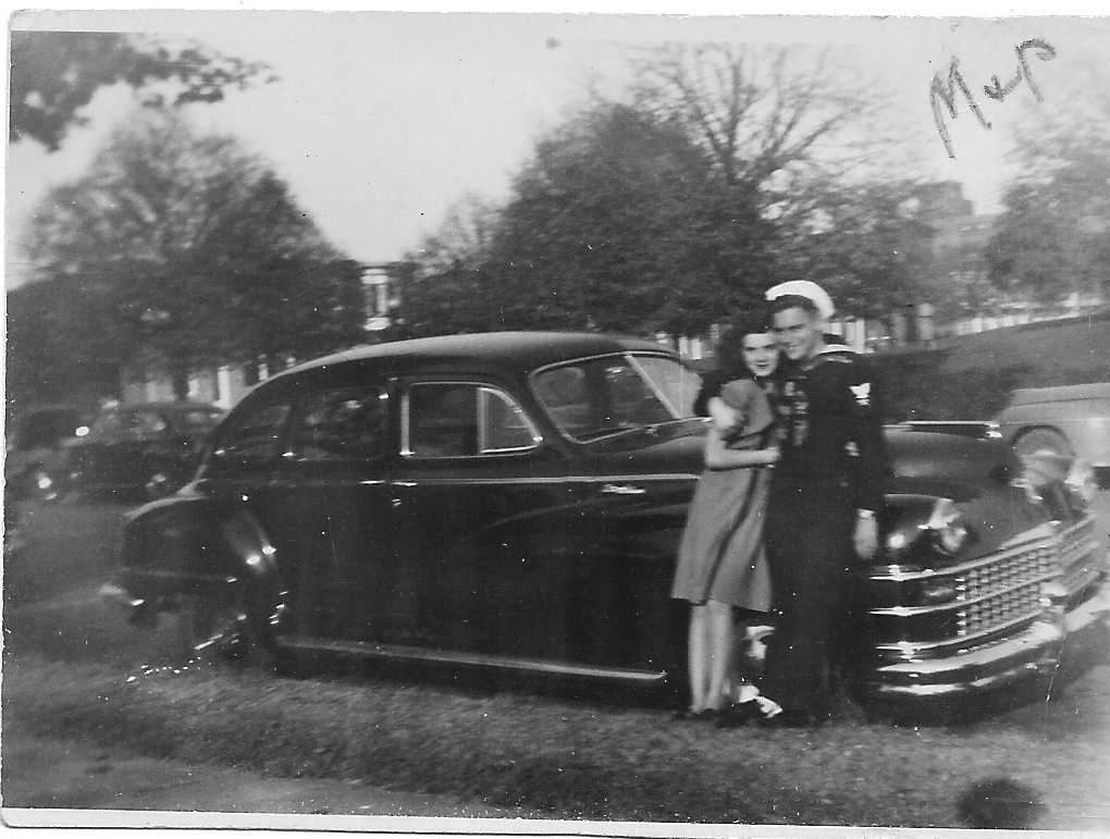 Jack &amp; Betty 1946 by car
