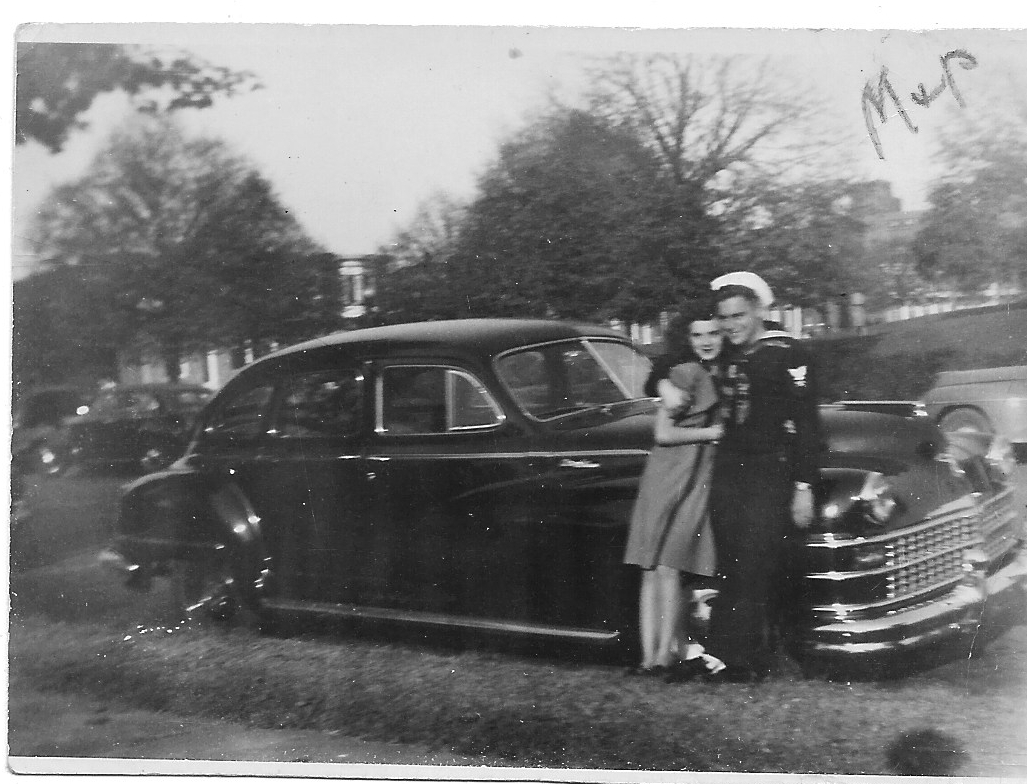 Jack &amp; Betty 1946 by car