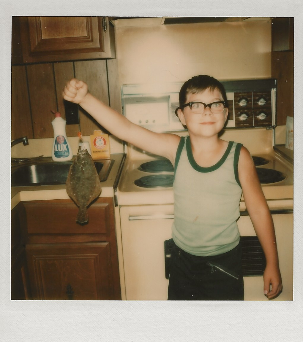 Joe Kav July 1975 with fish Royal Palm