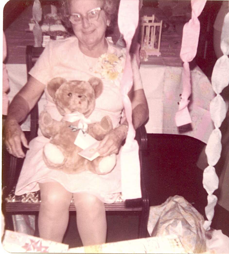 Nanny at Nancy's baby shower 1975