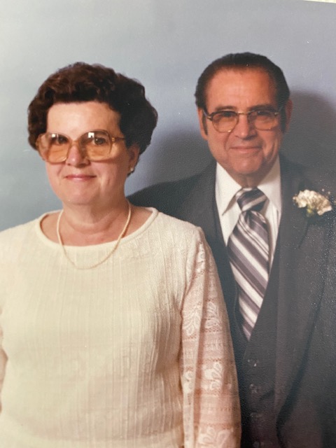 1983 Mom and Dad at Jane's Wedding