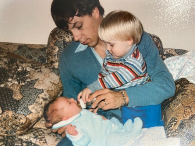 1986 November Jeff, Phil and Sarah