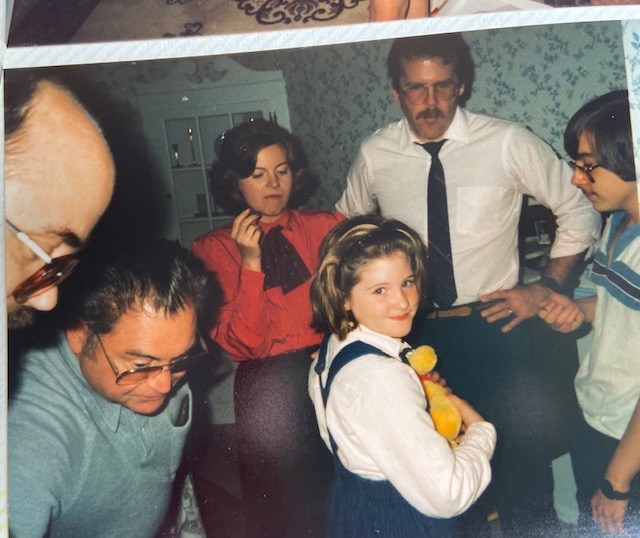 1986 Sarah's Christening Dad, Handy, Nancy, Jim, Joe and KO