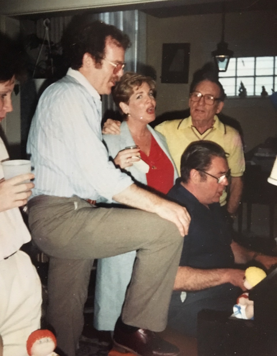 1988 Dad at piano Birch Drive